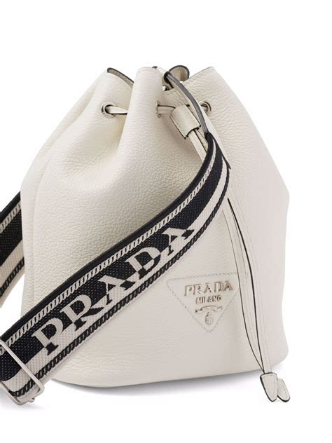 prada flou bucket bag|Prada Flou leather bucket bag.